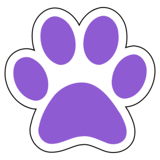 Paw Sticker (Lavender)